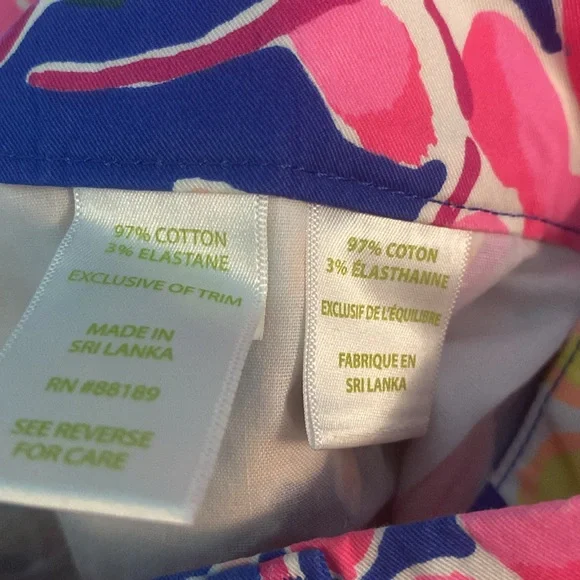 Lilly Pulitzer size 4 coral reef print pants excellent condition - Picture 3 of 8